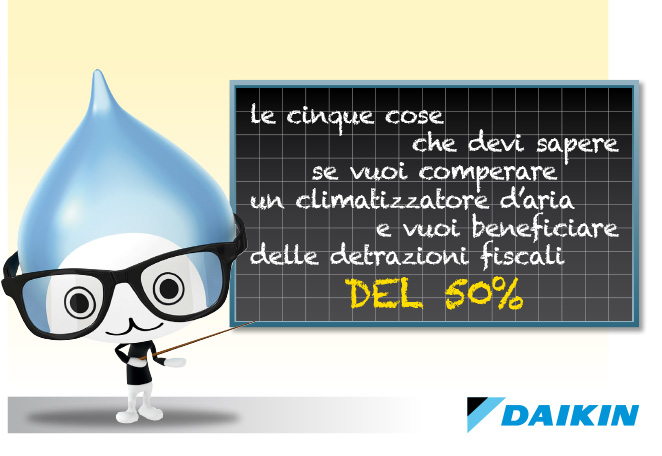 Le cinque cose che devi sapere se vuoi comprare un climatizzare d'aria e vuoi beneficiare delle detrazioni fiscali del 50%